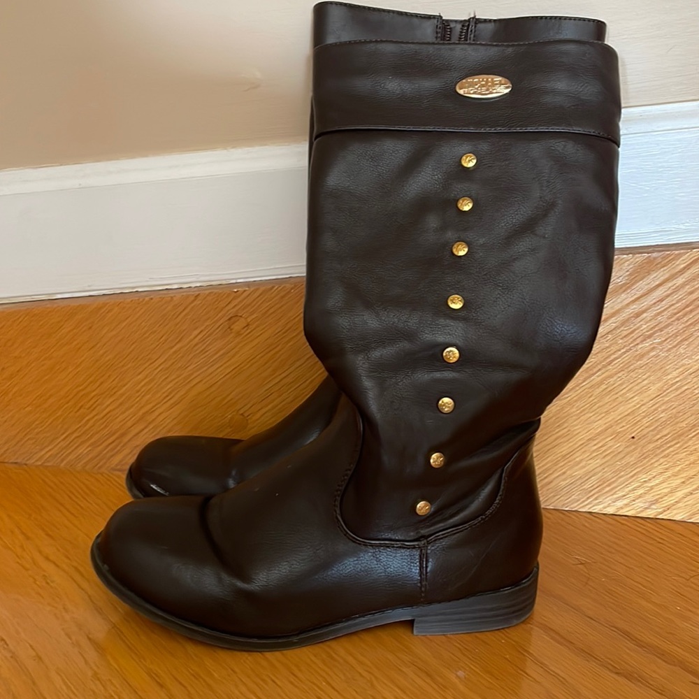 Michael Kors brown riding boots size 4
